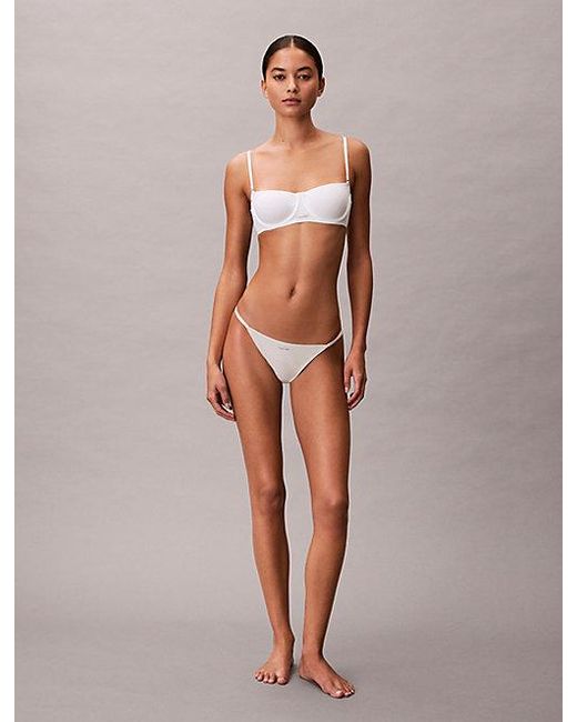 Calvin Klein Brown Bikini Briefs Cotton Modal Bare