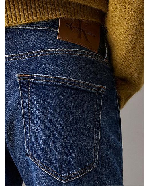 Calvin Klein Standard Straight Jeans in het Blue voor heren