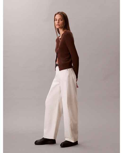 Calvin Klein Multicolor High Rise Barrel Jeans
