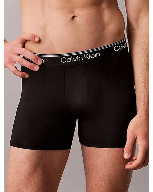 Calvin Klein Black 7 Pack Boxer Briefs Micro Stretch for men