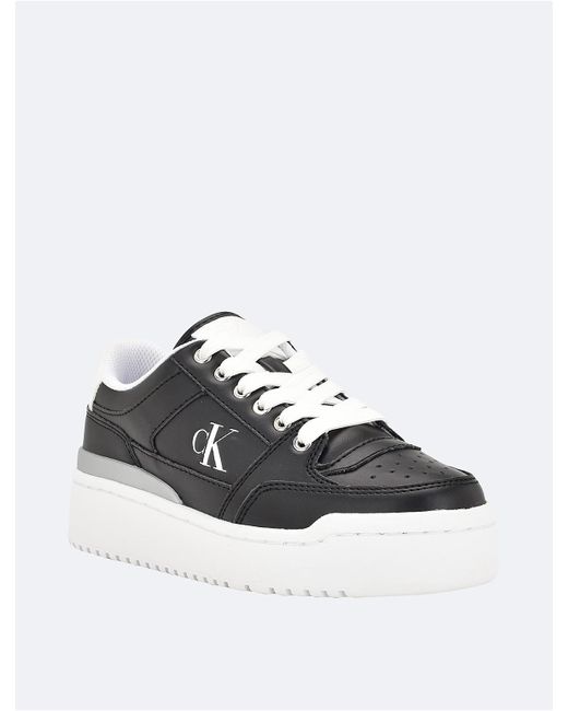 Calvin Klein White Alondra Platform Sneaker