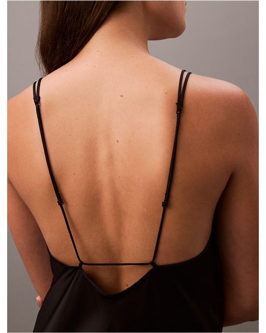 Calvin Klein Brown Instinct Satin Chemise