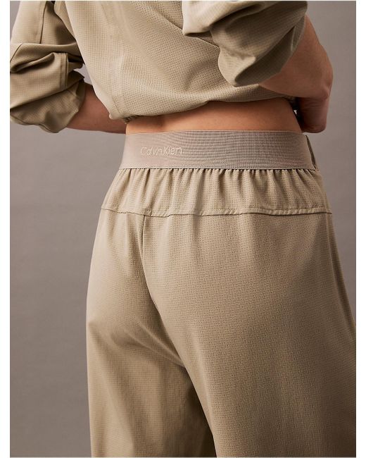 Calvin Klein Natural Calvin Klein Ck Sport Woven Mesh Pant
