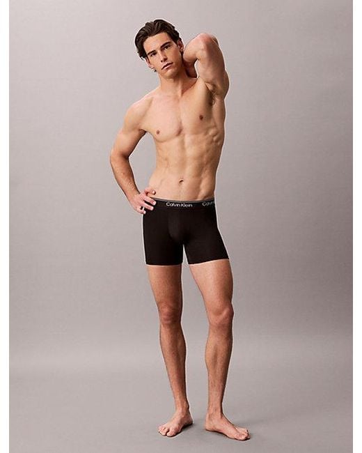 Calvin Klein Black 7 Pack Boxer Briefs Micro Stretch for men