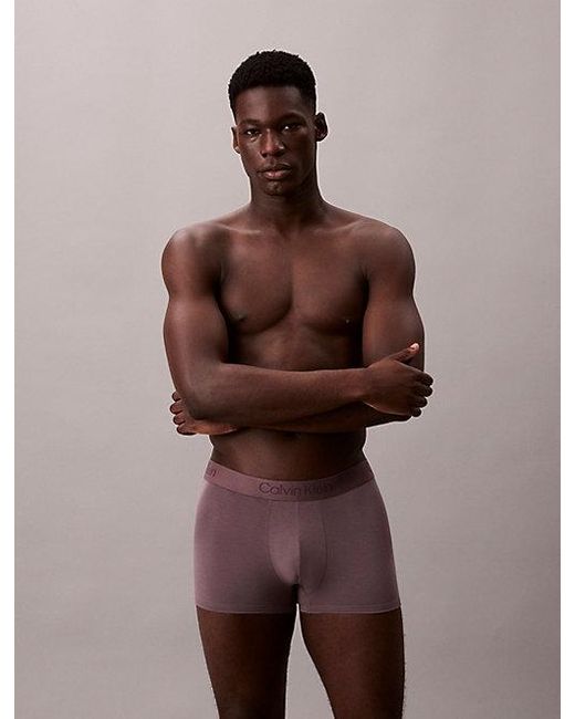 Calvin Klein Gray 3 Pack Trunks for men
