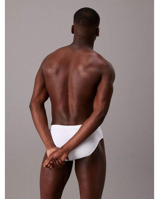 Slip de bain - CK Meta Essentials Calvin Klein pour homme en coloris Brown
