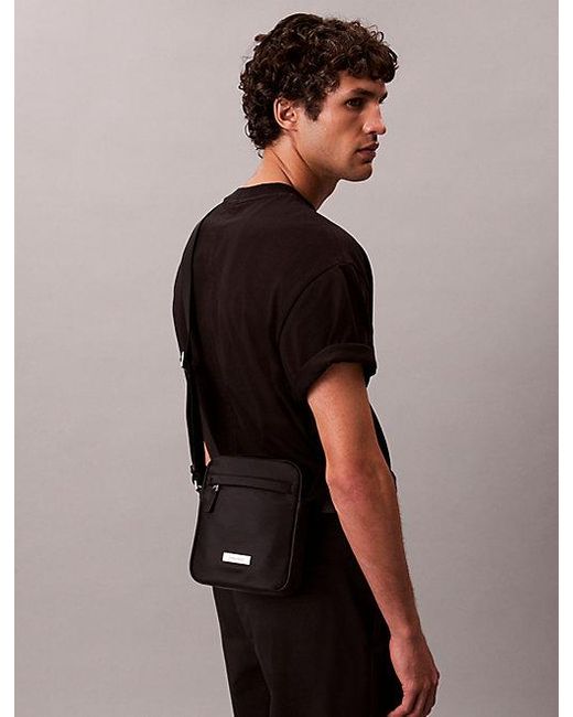 Calvin Klein Matte Nylon Reportertas in het Black voor heren