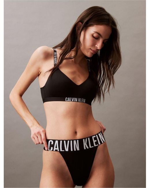 Calvin Klein Black Intense Power Micro High Leg Thong
