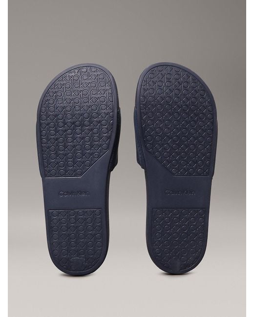 Calvin Klein Gray Logo Sliders for men