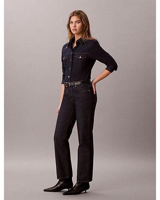 Calvin Klein Multicolor Jeans Low Rise Straight Jeans