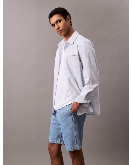 Short Relaxed En À Enfiler Calvin Klein pour homme en coloris Multicolor