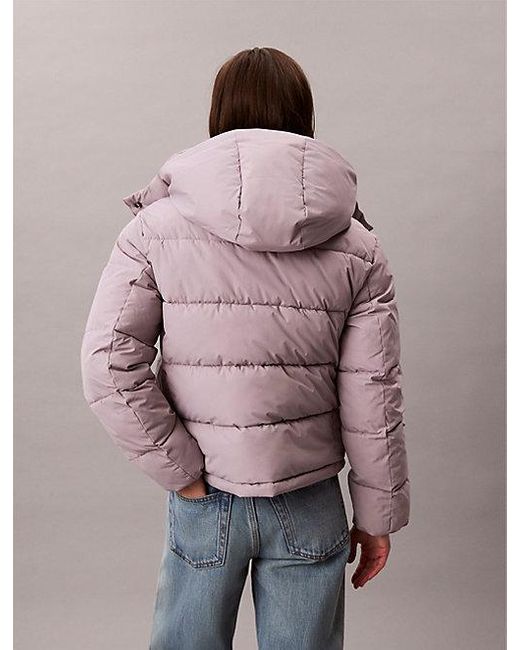Calvin Klein Multicolor Jeans Monogram Puffer Jacket