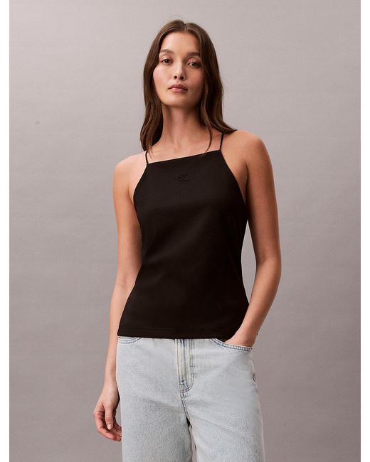 Calvin Klein Black Milano Jersey Cami Top