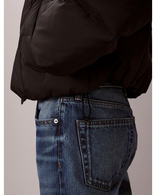 Calvin Klein Blue Short Down Puffer Jacket