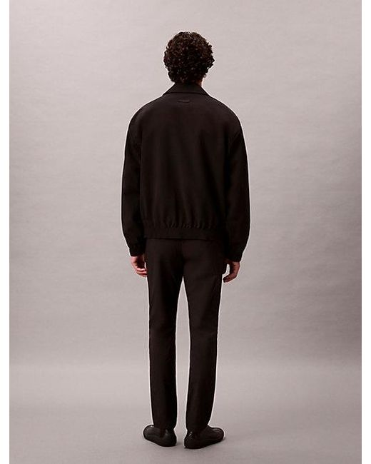 Calvin Klein Black Slim Technical Trousers for men