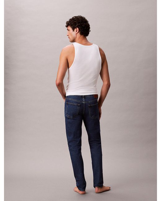 Calvin Klein Blue Slim Tapered Jeans for men