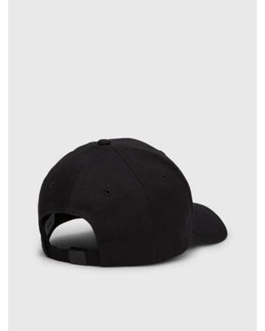 Gorra de sarga de algodón Calvin Klein de hombre de color Black