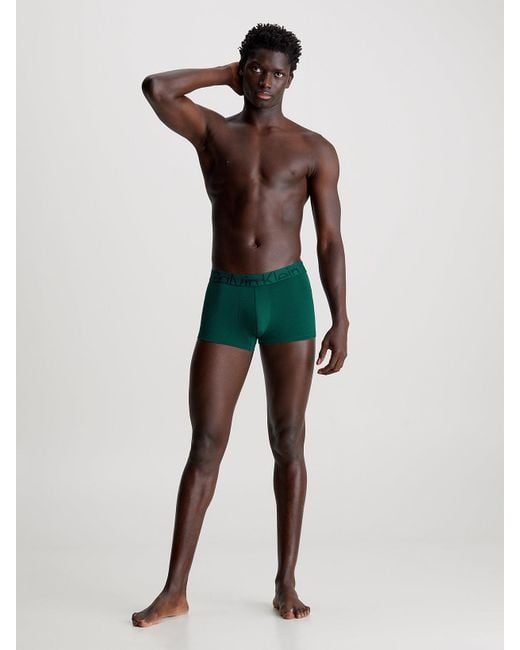 Boxer taille basse - Embossed Icon Calvin Klein pour homme en coloris Green