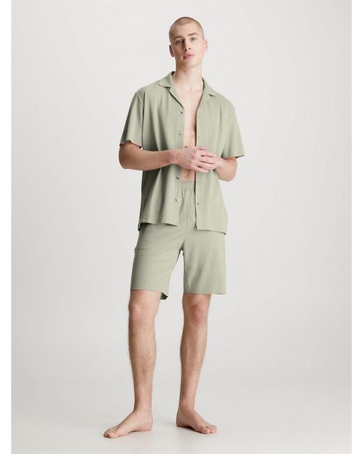 Calvin Klein Natural Pyjama Shorts - Ck Black for men