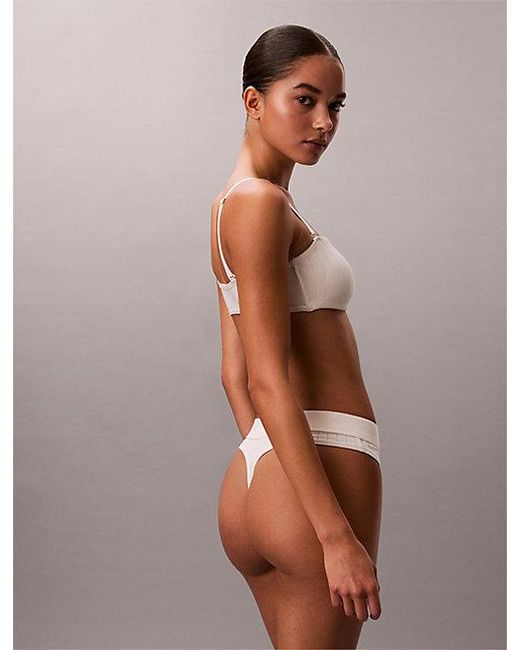 Calvin Klein Multicolor Thong Heritage Cotton Stretch