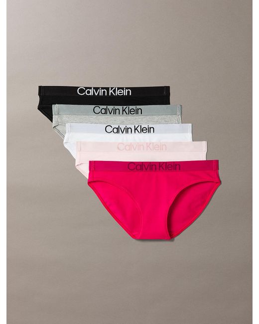 Calvin Klein Pink 5 Pack Bikini Briefs