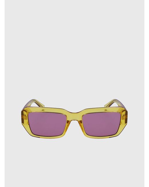 Calvin Klein Pink Rectangle Sunglasses Ckj23602S