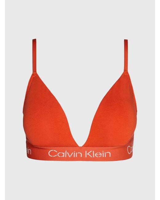 Calvin Klein Modern Cotton Triangle Bra, Grey Heather at John Lewis &  Partners
