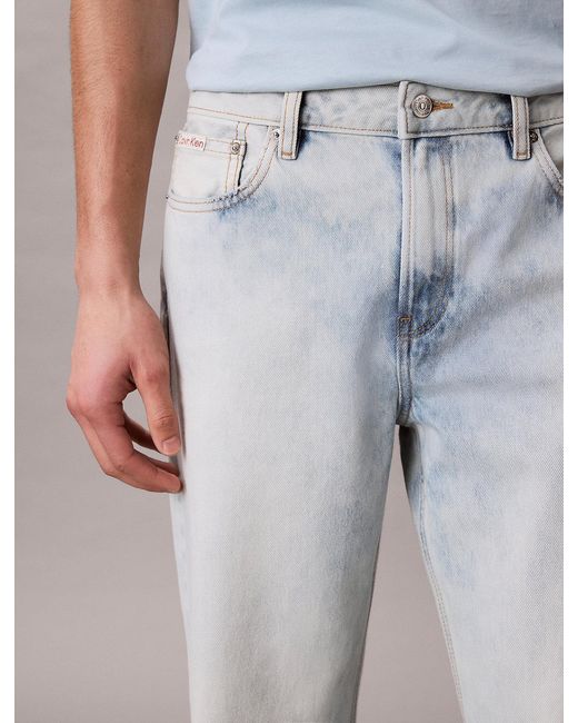 Calvin Klein Gray 90's Straight Jeans for men