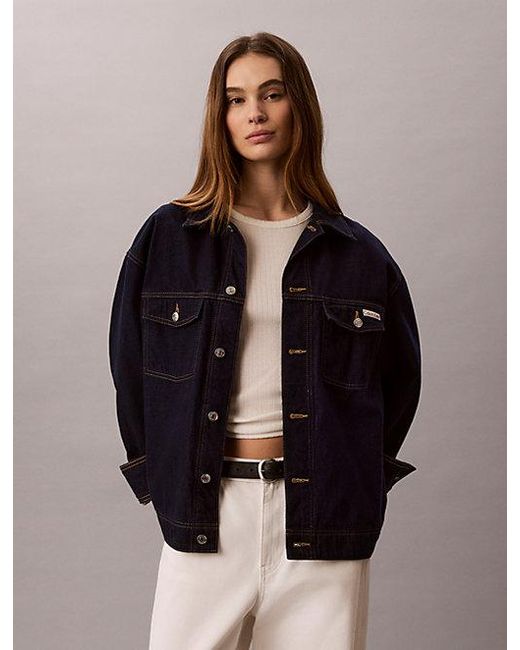 Calvin Klein Multicolor Jeans Belted Denim Jacket