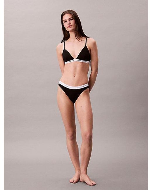Calvin Klein Pink Bikini Briefs Cotton Stretch Rib
