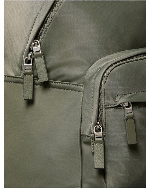 Calvin Klein Green Matte Nylon Backpack for men