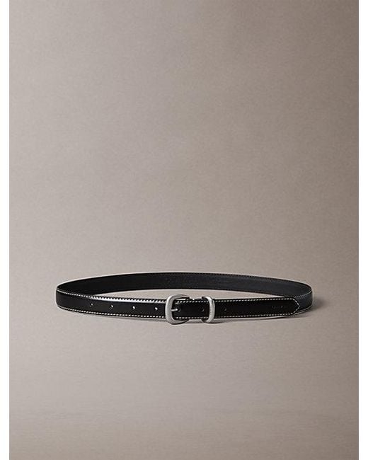 Calvin Klein Multicolor Leather Sculpted Hardware Belt