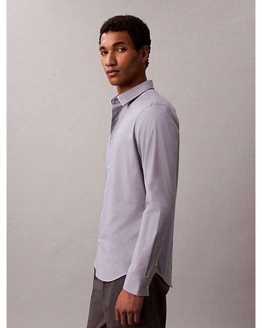 Calvin Klein Multicolor Cotton Stretch Slim Button Down Shirt for men