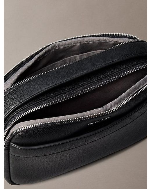 Calvin Klein Black Raised Logo Camera Bag for men