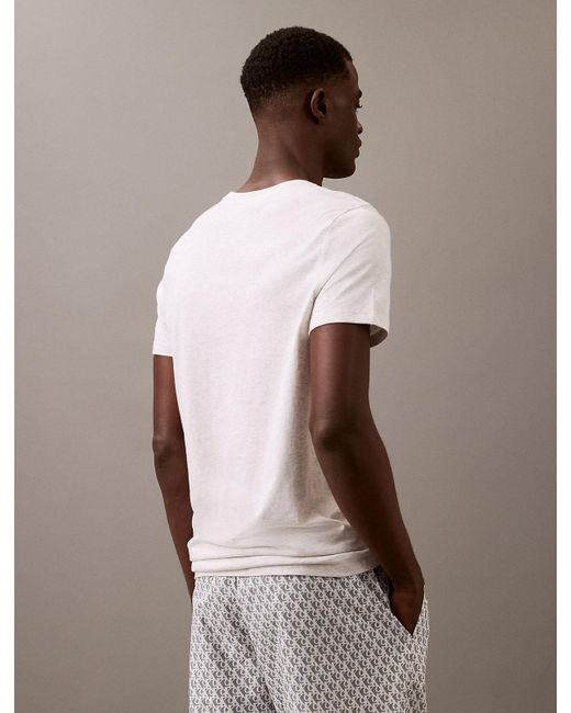 Calvin Klein White 3 Pack T-Shirts for men