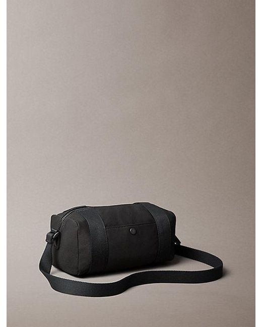 Calvin Klein Gray Canvas Camera Bag for men