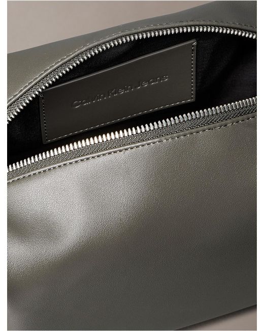Calvin Klein Gray Monogram Logo Dopp Kit for men