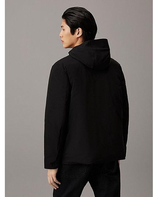 Calvin Klein Jacke Mit Kapuze Aus Funktionstwill in Black für Herren