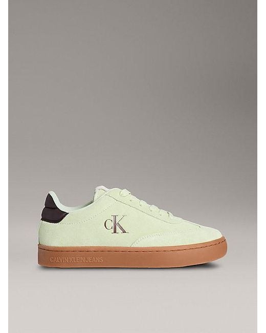 Calvin Klein Suède Sneakers in het Metallic