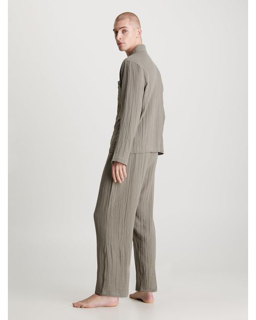 Ensemble de pyjama long - Pure Textured Calvin Klein pour homme en coloris Natural