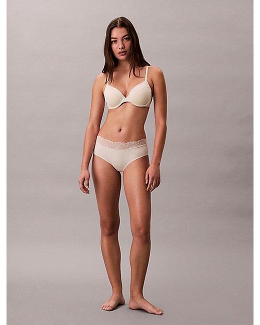 Calvin Klein Licht Gevoerde Volledige Bh in het Brown