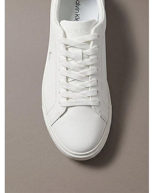 Calvin Klein Multicolor Leather Signature Logo Trainers