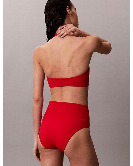 Calvin Klein Red Shapewear Bikini Bottoms Ck Icon