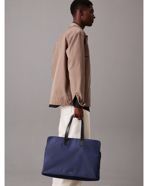 Borsa Per Computer Portatile di Calvin Klein in Blue da Uomo