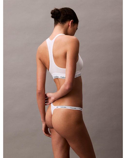 Calvin Klein White String Thong