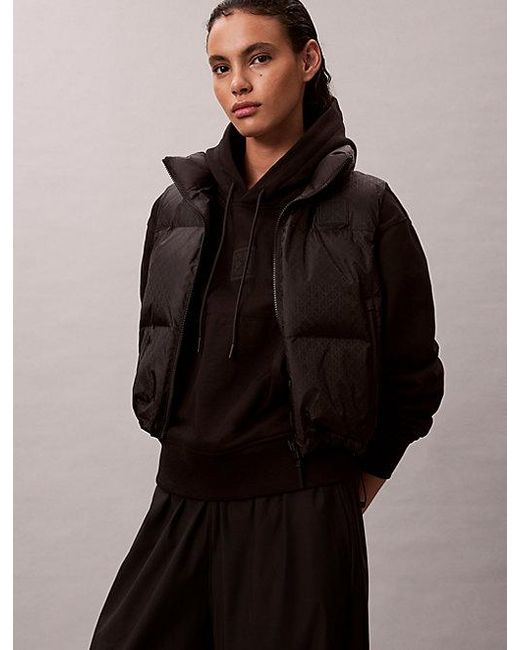 Calvin Klein Black Premium Terry Hoodie