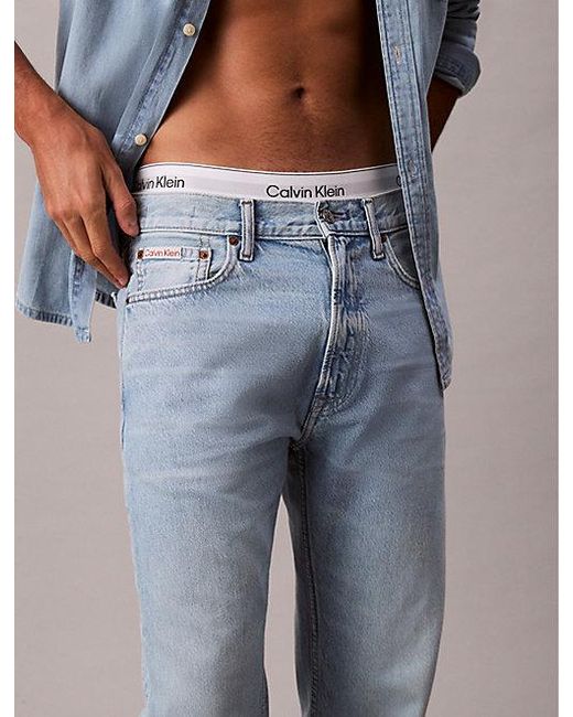 Calvin Klein Blue Jeans Standard Straight Jeans for men