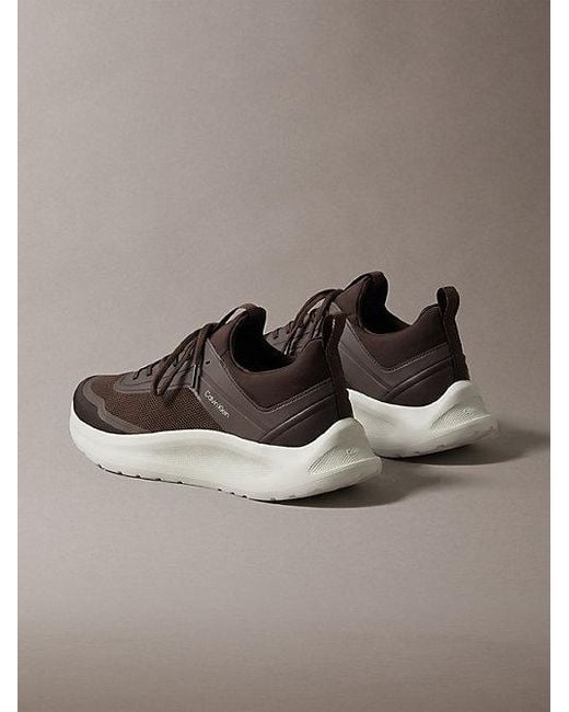 Calvin Klein Brown Ck Curve Lightweight Runner Trainers for men