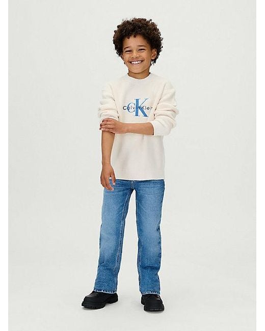 Calvin Klein Blue Jeans Mid Rise Straight Jeans for men