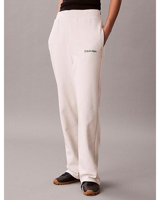 Calvin Klein White Sport French Terry Joggers